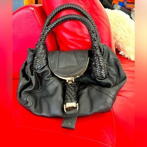 Fendi black leather bag in great condition